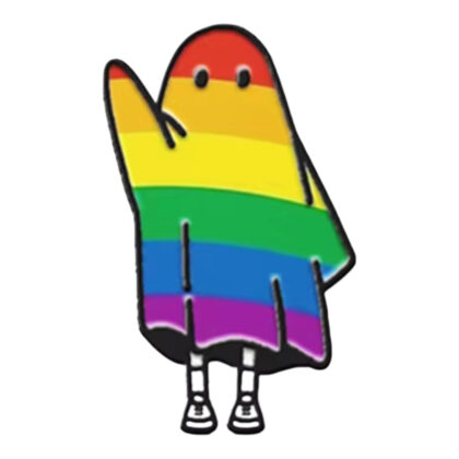 Rainbow Ghost pin
