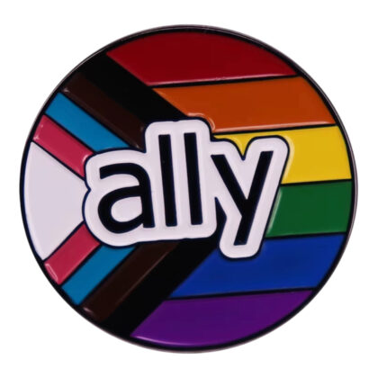 Ally Progressive Flag pin