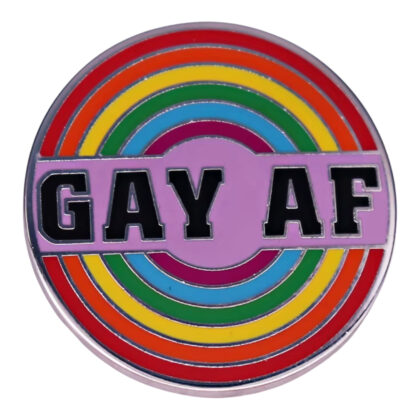 Gay AF pin