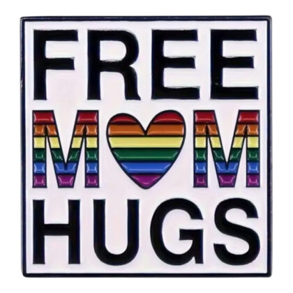 Free Mum Hugs pin