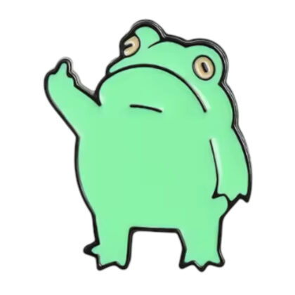 Frog pulling the finger pin