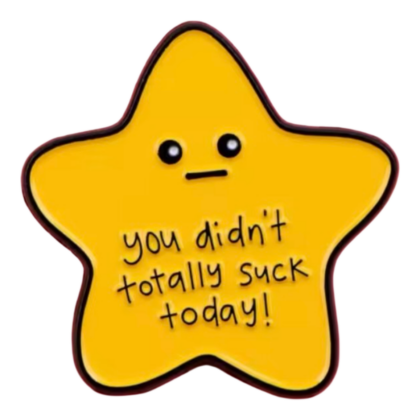 You Didn't Totally Suck Today Pin