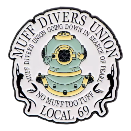 Muff Divers Union - White Pin