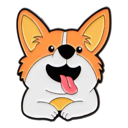 Corgi Smile Pin
