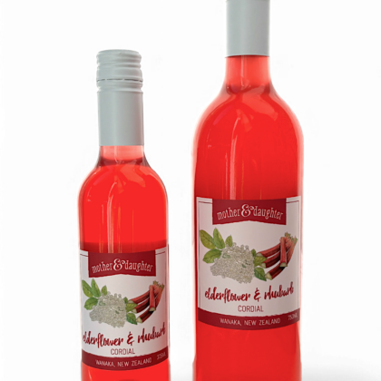 Elderflower and Rhubarb Cordial