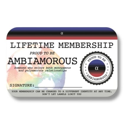Ambiamorous Lifetime Membership Card