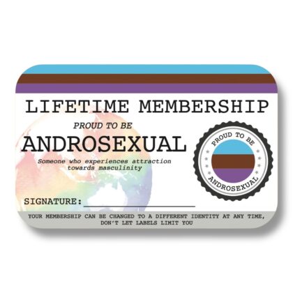 Androsexual Lifetime Membership Card