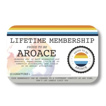 Aroace Lifetime Membership Card