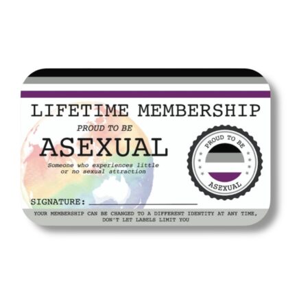 Asexual Lifetime Membership Card