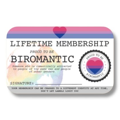 Biromantic Lifetime Membership Card