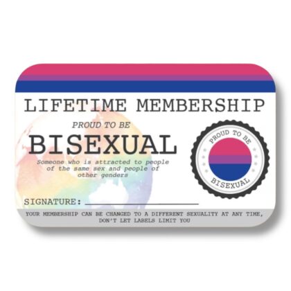 Bisexual Lifetime Membership Card