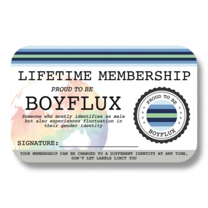 Boyflux Lifetime Membership Card