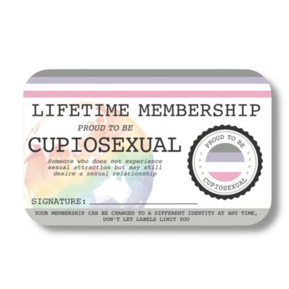 Cupiosexual Lifetime Membership Card