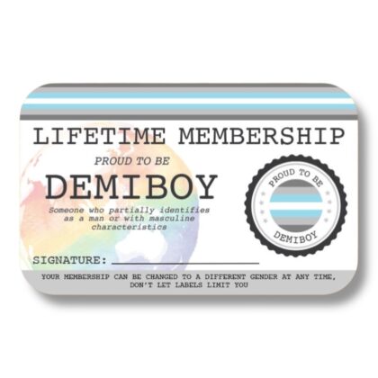 Demiboy Lifetime Membership Card