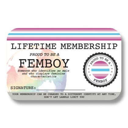 Femboy Lifetime Membership Card