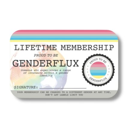 Genderflux Lifetime Membership Card