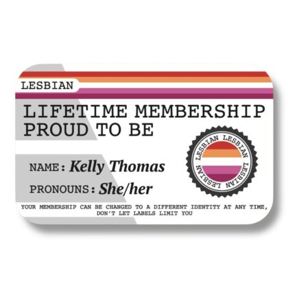 Lifetime Membership Proud To Be Lesbian (sunset 5) Card