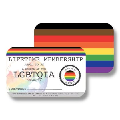LGBTQIA+ Lifetime Membership Card