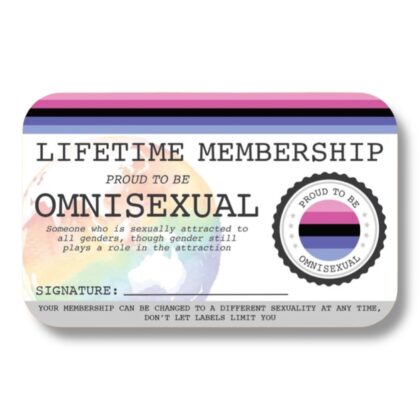 Omnisexual Lifetime Membership Card
