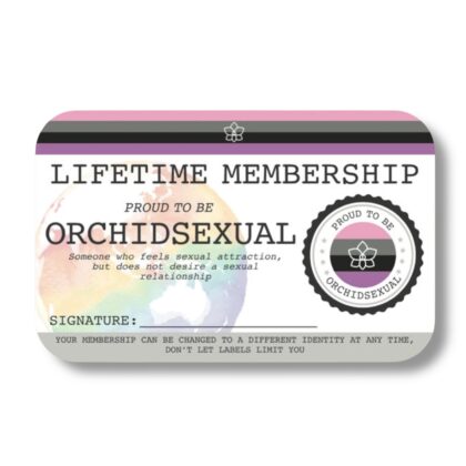 Orchidsexual Lifetime Membership Card