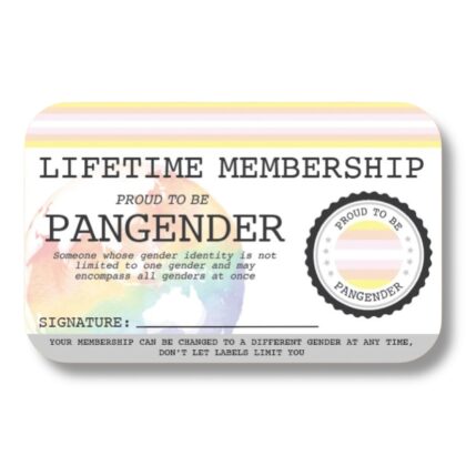 Pangender Lifetime Membership Card