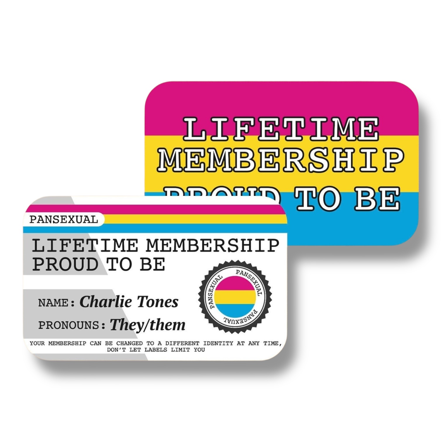 Lifetime Membership Proud To Be Pansexual Card - Image 2