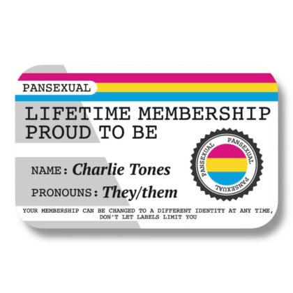 Lifetime Membership Proud To Be Pansexual Card