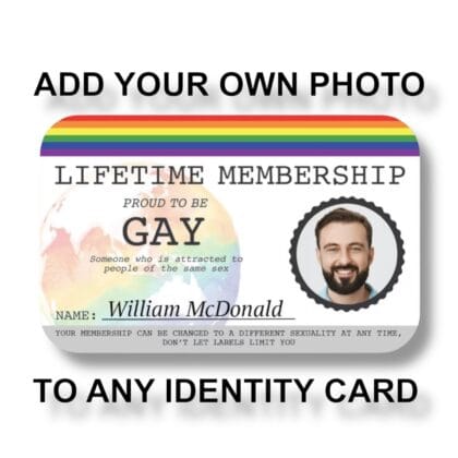 Photo ID - Any Identity Lifetime Membership Card