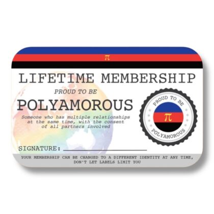 Polyamorous (Pi) Lifetime Membership Card