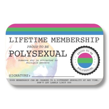 Polysexual Lifetime Membership Card