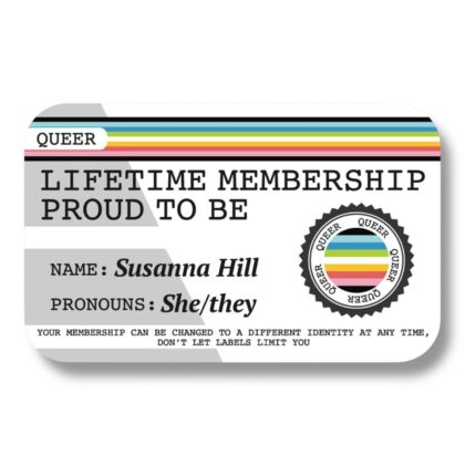 Lifetime Membership Proud To Be Queer (new 2020 flag) Card