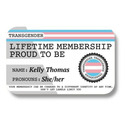 Lifetime Membership Proud To Be Transgender Card