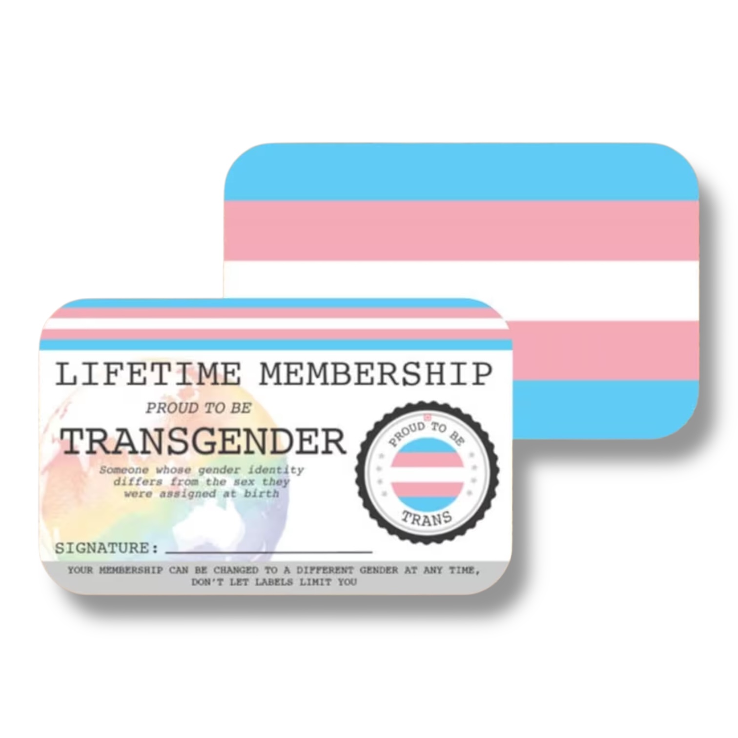 Transgender Lifetime Membership Card - Image 2