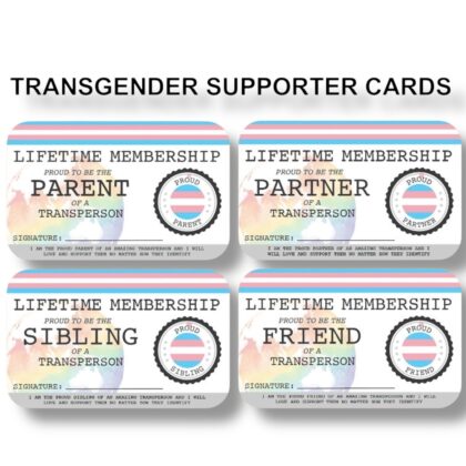 Transgender Supporter Lifetime Membership Card