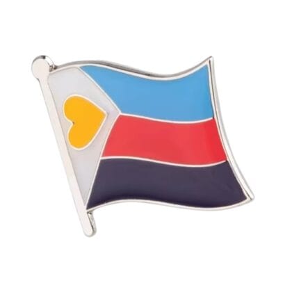 Polyamorous Flying Flag Pin