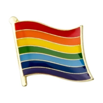 Pride 7 Stripe Flying Flag Pin (Copy)