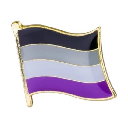 Asexual Flying Flag Pin
