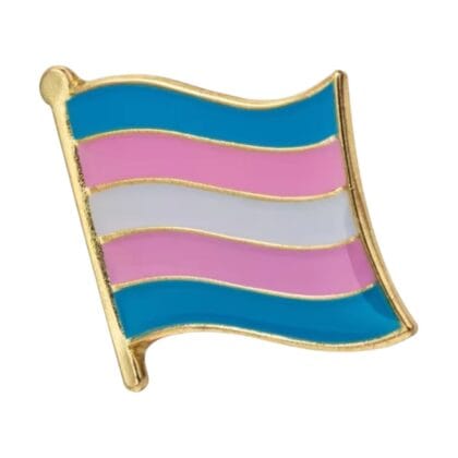 Transgender Flying Flag Pin