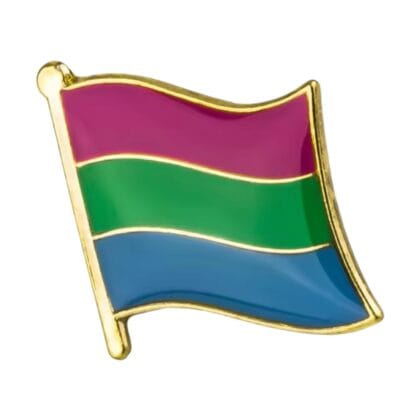 Polysexual Flying Flag Pin
