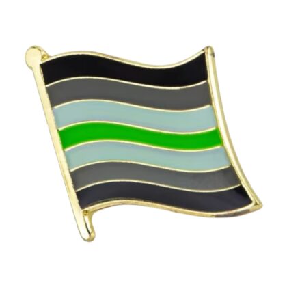 Agender Flying Flag Pin
