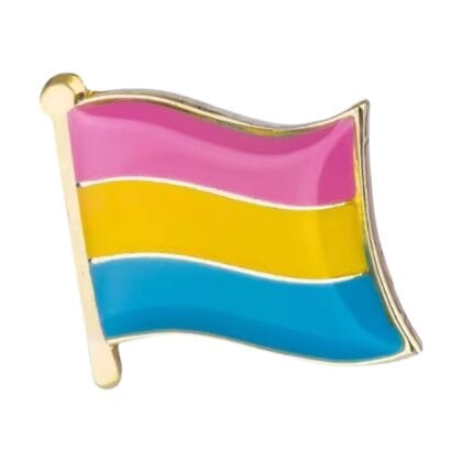 Pansexual Flying Flag Pin