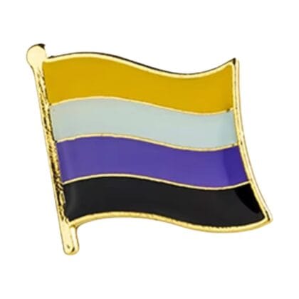 Non Binary Flying Flag Pin