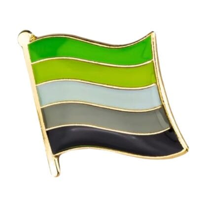 Aromantic Flying Flag Pin