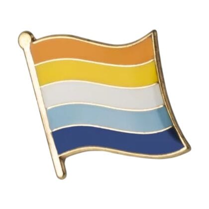 Aroace Flying Flag Pin