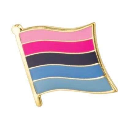 Omnisexual Flying Flag Pin