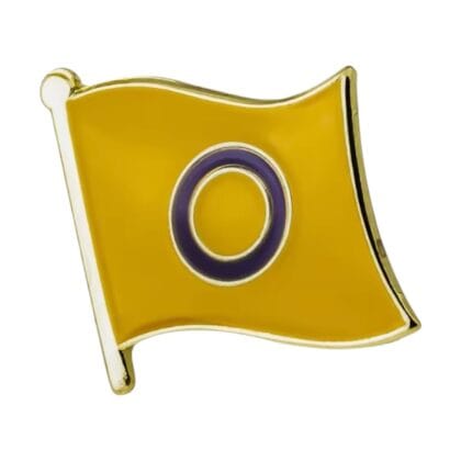 Intersex Flying Flag Pin