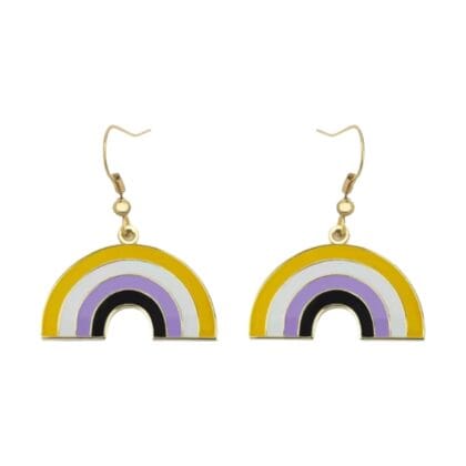 Non Binary Rainbow Earrings