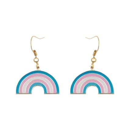 Transgender Rainbow Earrings