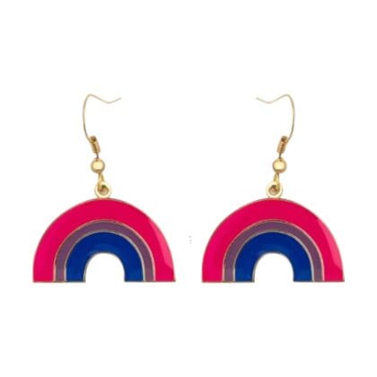 Bisexual Rainbow Earrings