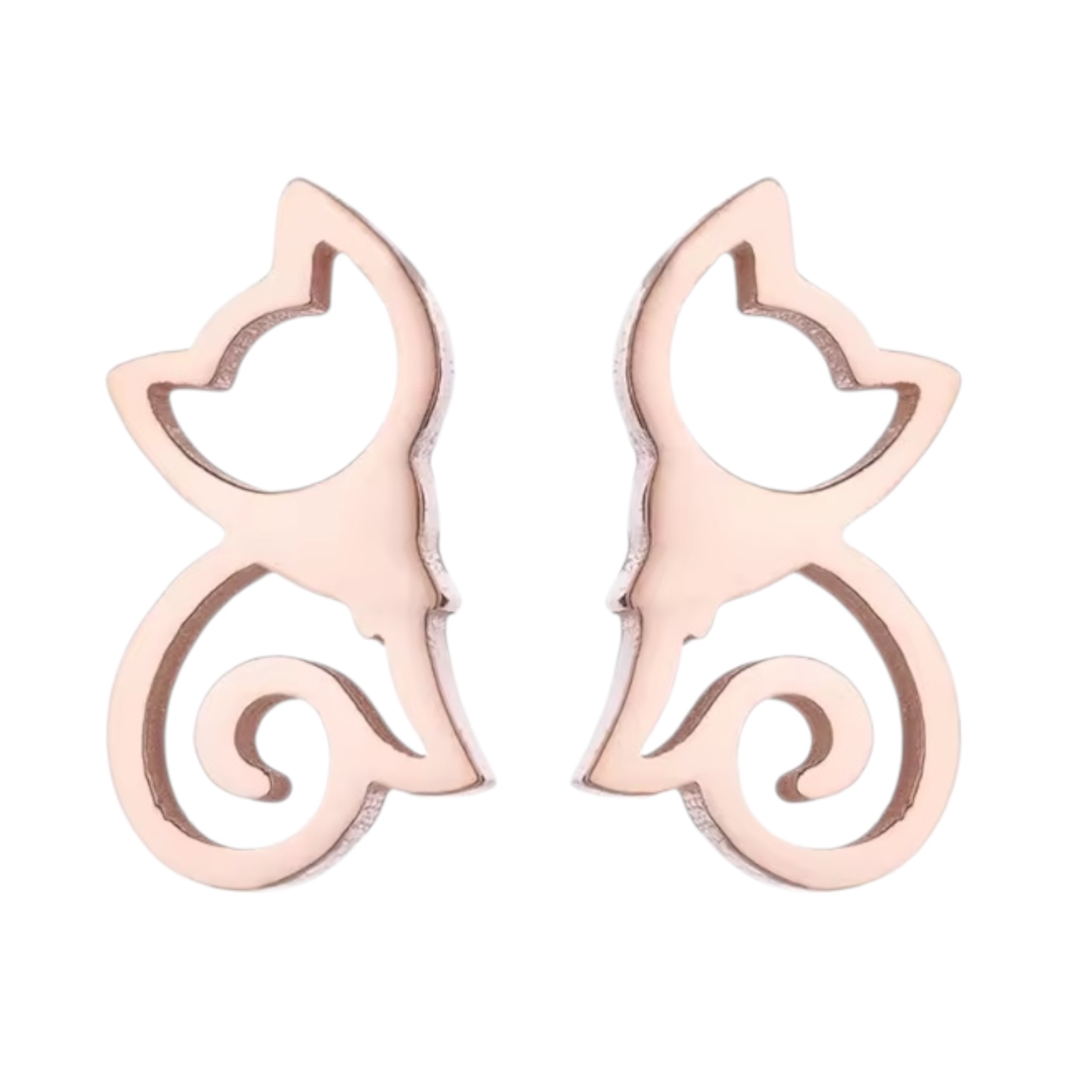 Cat Body Stud Earrings - Image 2